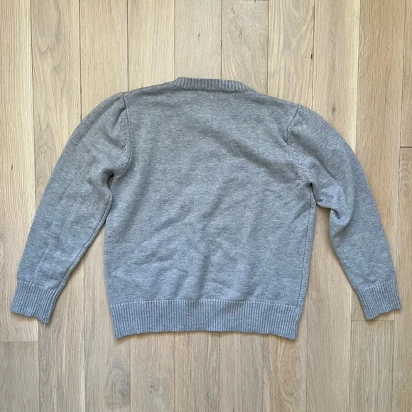 Prada Logo Grey Crewneck Sweater - Picture 2 of 9